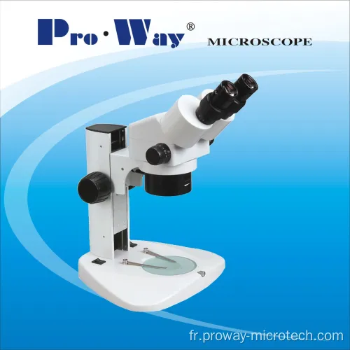 Zoom microscope stéréo binoculaire